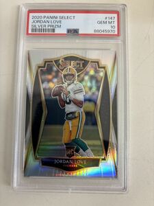 NFL　PSA10 2020 SELECT Base PREMIER LEVEL Silver RC JORDAN LOVE PACKERS