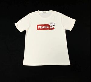 PEANUTS // 半袖 スヌーピープリント Tシャツ・カットソー (白) サイズ L