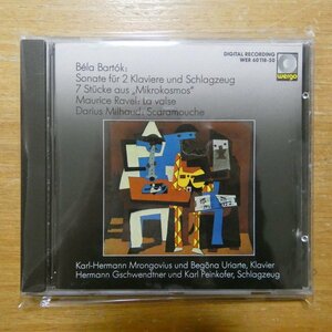 4010228611823;【CD/西独盤/蒸着仕様/WERGO】MRONGOVIUS / BARTOK/RAVEL/MILHAUD(WER6011820)