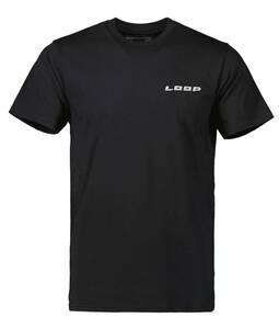 ループ Loop ロゴ Tシャツ ブラック バスト ロゴ US-XL 