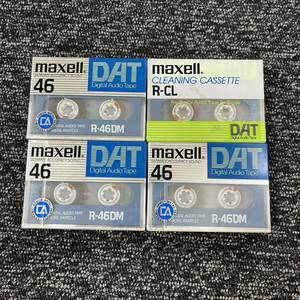 新品 カセットテープ ・ クリーニングカセット まとめて4本セット/ maxell ULTIMATE ACCURACY SOUND 46 / DAT Digital Audio Tape 
