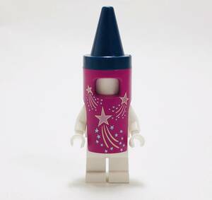 【新品未使用】レゴ　LEGO　ミニフィグ　コスチューム　着ぐるみ　クレヨン　ペン　ロケット