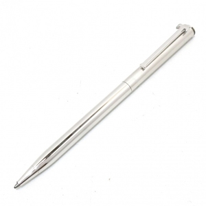 ティファニー TIFFANY&Co. ボールペン クラシックT 金属素材 シルバー インクあり(黒) ペン