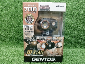 未使用 GENTOS ジェントス LED ヘッドライト USB充電式 / 電池 兼用 ダブルスター WS-300H ②