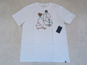 日本未発売　カリフォルニア限定　Tシャツ　サイズＬ白　Hurley ハーレー サーフィン サーフ サーファー SURF ムーンアイズ　世田谷ベース