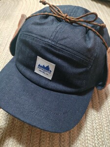 新品 定価8250 patagonia パタゴニア デニム×フランネル 防寒キャップ キャップ L 61cm 帽子 2023年モデル レンジイヤーフラップ