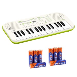カシオ CASIO SA-50 Casiotone 32ミニ鍵盤 電子ミニキーボード ホワイト 単3アルカリ電池 4本パック×2セット
