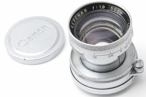 Canon SERENAR 50mm F1.9 Lマウント L39 キヤノン セレナー キャップ 日本 JAPAN キャノン カメラ 50/1.9 19 5 Leica ライカ Leitz ライツ