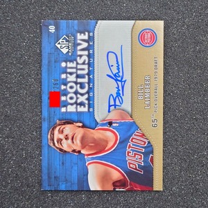 ◆【Auto card】Bill Laimbeer 2009-10 UD SP Game Used Retro Rookie Exclusive 260枚限定　◇検索：ビル・レインビア 直筆サイン