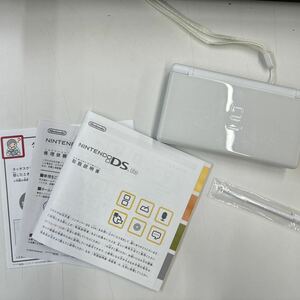 任天堂 NINTENDO ニンテンドーDS Lite クリスタルホワイト 美品箱あり【ジャンク】