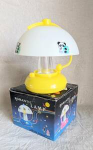 新品未使用☆ROMANTIC　LAMP☆パンダ☆昭和レトロ☆インテリア☆雑貨☆