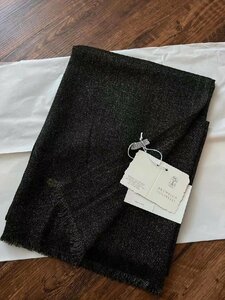 Brunello Cucinelli　ブルネロクチネリ　レディース　マフラー　ストール　カシミア使用　無地　85*200cm 新品