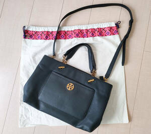 Tory Burch　 トリーバーチ　2way バッグ ショルダー★レザー　黒★