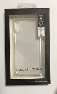 Ｍ34: iphoneケース 新品 UNiCASE 送料込　Maelys Collections for iPhoneXS/X (Clear)透明　クリア　米軍軍事規格
