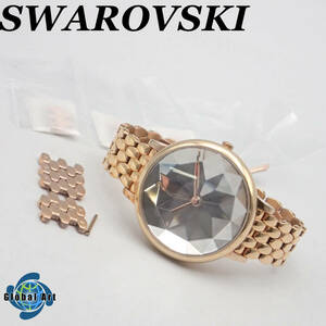 え01276/SWAROVSKI スワロフスキー/クリスタルレイク/クオーツ/レディース腕時計/文字盤 シルバー/コマ付
