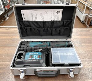 makita/マキタ 充電式ペンドライバドリル DF010D (バッテリー×2・充電器) 青/ブルー アルミケース セット 一部不良有 動作確認済 工具 DIY