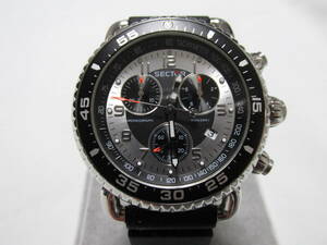 《可動品・美品》SECTOR　セクター　290　100M　クロノグラフ　スクリューバック　腕時計　メンテナンス済み