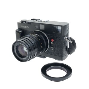 【動作美品】MINOLTA CLE ボディ + M-ROKKOR 90mm F4 レンズセット ライカ Mマウント レンジファインダー ミノルタ フィルムカメラ C4033
