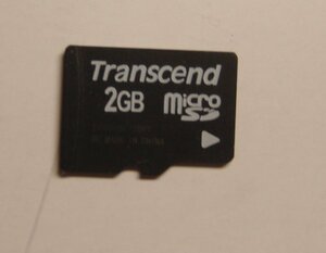 Transcend 2GB microSDカード