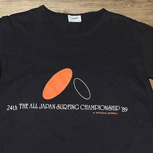 ◎(レア) クロコダイル 全日本サーフィン選手権大会 1989 Tシャツ ALL JAPAN SURFING CHAMPIONSHIP shirt