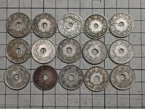 大型5銭白銅貨 大正6年 まとめ 総重量64g 日本 古銭 硬貨 大正 大正六年 大量