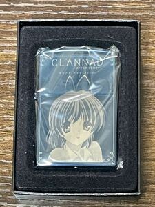 zippo CLANNAD AFTER STORY 古川渚 クラナド アフターストーリー 2008年製 ブルーチタン 両面デザイン 限定品 シリアルナンバー NO.076