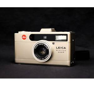 通電OK LEICA/ライカ minilux/ミニルックス zoom コンパクトフィルムカメラ レンズ/LEICA VARIO-ELMAR 1:3.5-6.5/35-70mm ケース付属 U604