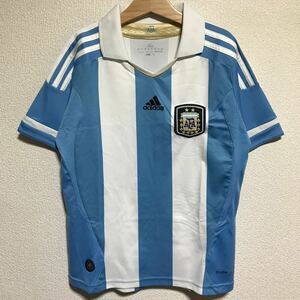 [即決古着]サッカーアルゼンチン代表/2011レプリカユニフォーム(ホーム)/背番号無し/adidas(アディダス)製/キッズ/子供服/140サイズ