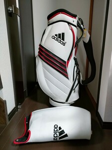 ☆【adidas】GOLF☆ゴルフキャディバッグ☆カバー付き☆USED【238】