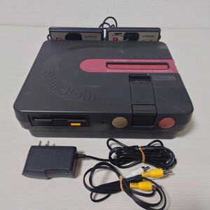 【動作確認済み】 任天堂 Nintendo ツインファミコン シャープ AN-500B TWIN Famicom 本体 社外ACアダプター ケーブル まとめ セット