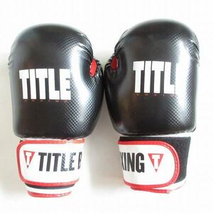 TITLE BOXING ボクシング グローブ L フィットネス トレーニンググローブ 黒赤白 D143-71-0103ZV