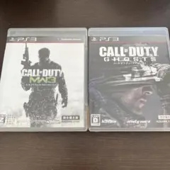 PS3 2本セット コール オブ デューティ MW3+ゴースト吹替版 CoD G