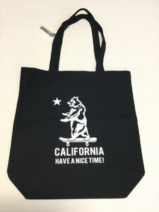 CALIFORNIA HAVE A NICE TIME!●ベアー　トートバッグ◎ブラック◎Will-Tailord●スケボー◎長期保管・デッドストック・未使用品・タグ付