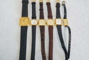 F734 全てSEIKO/セイコー ゴールドカラー 腕時計 6点セット アクセサリー メンズ レディース 大量 まとめて おまとめ まとめ売り 不動品