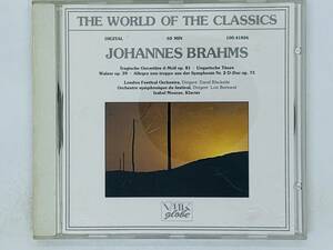 即決CD 西独盤 BRAHMS / THE WORLD OF THE CLASSICS / Tragische Ouverture d-Moll op.81 ツメカケ West Germany X27