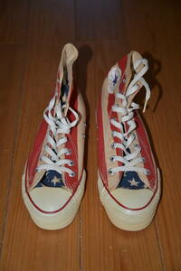 ☆　CONVERSE　ALL STER　Hi　STARS and STRIPES　Made in USA　デッドストック コンバースオールスター 星条旗カラー　アメリカ製☆