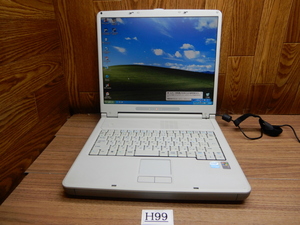 ☆H99☆希少品★WindowsXP★日立 PentiumM-760★30GBハードディスク★メモリ512MB★DVDRWマルチ★日立 15液晶ノートパソコン★FLORA 270w N