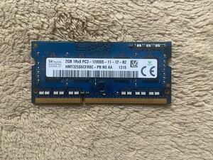 ノートPC用 メモリ SK hynix 1RX8 PC3-12800S 2GB
