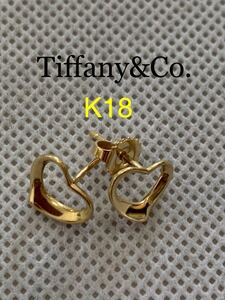 Tiffany ピアスゴールド 750 K18 ハートティファニー　48