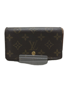 LOUIS VUITTON◆2つ折り財布/PVC/BRW/総柄/レディース/M61730