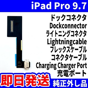 即日発送 iPad Pro9.7 ドックコネクタ 黒 ライトニングコネクタ 充電差込口 充電ポート Dockconnector Lightning 修理 パーツ 交換 動作済
