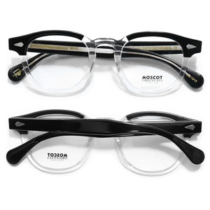 新品未使用☆ MOSCOT モスコット LEMTOSH レムトッシュ ウェリントン眼鏡 メガネ Black / Crystal ブラック / クリスタル 46-24