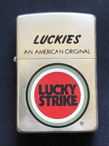 ZIPPO ジッポ LUCKY STRIKE ラッキーストライク オイルライター シルバー 銀 1995年製 現状品