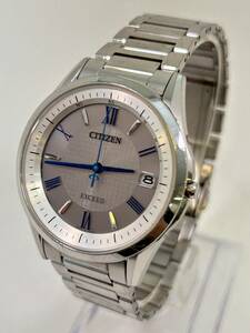 S0603-535 1610【1円スタート】 腕時計　シチズン　CITIZEN　エクシード　EXCEED　エコドライブ　H110-T020011　デイト　ソーラー　メンズ