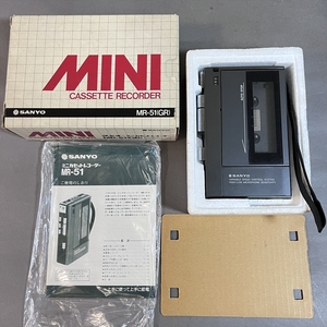 ◆ SANYO サンヨー MR-51（GR）ミニカセットレコーダー ◆