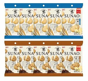 江崎グリコ SUNAO スナオ小袋 発酵バター、チョコチップ&発酵バター 2種×5袋