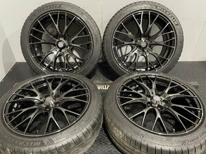 【MICHELIN PILOT SPORT4 215/45ZR17】夏タイヤ【WedsSport SA-20R 17インチ 7.5J5HPCD100+48】21年製 プリウス 86 レガシィ等　(MTG545)