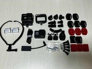 GoPro hero7 Black 実働品　マイクアダプター、マウント類　アクションカメラ アクションカム ゴープロ 