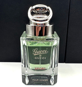 ★グッチ香水・GUCCI BY GUCCI POUR HOMME SPORT 1.7FL.OZ.★50ml・★展示USED/残約90% ★約45ml/地下冷暗倉庫保管/廃盤/入手困難