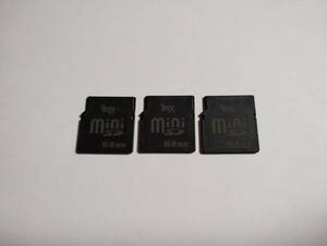 3枚セット　64MB　メガバイト　miniSDカード　inx　メモリーカード　ミニSDカード